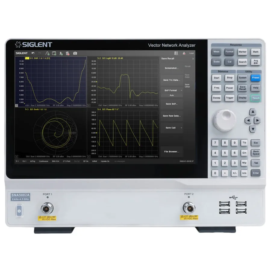 Siglent SNA5002A Analyseur de Réseau Vectoriel