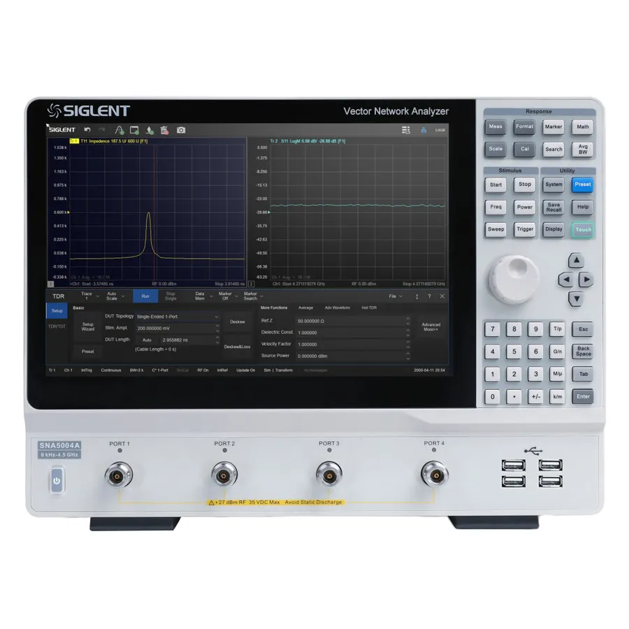 Siglent SNA5004A Analyseur de Réseau Vectoriel