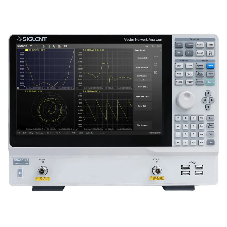 Siglent SNA5012A Analyseur de Réseau Vectoriel