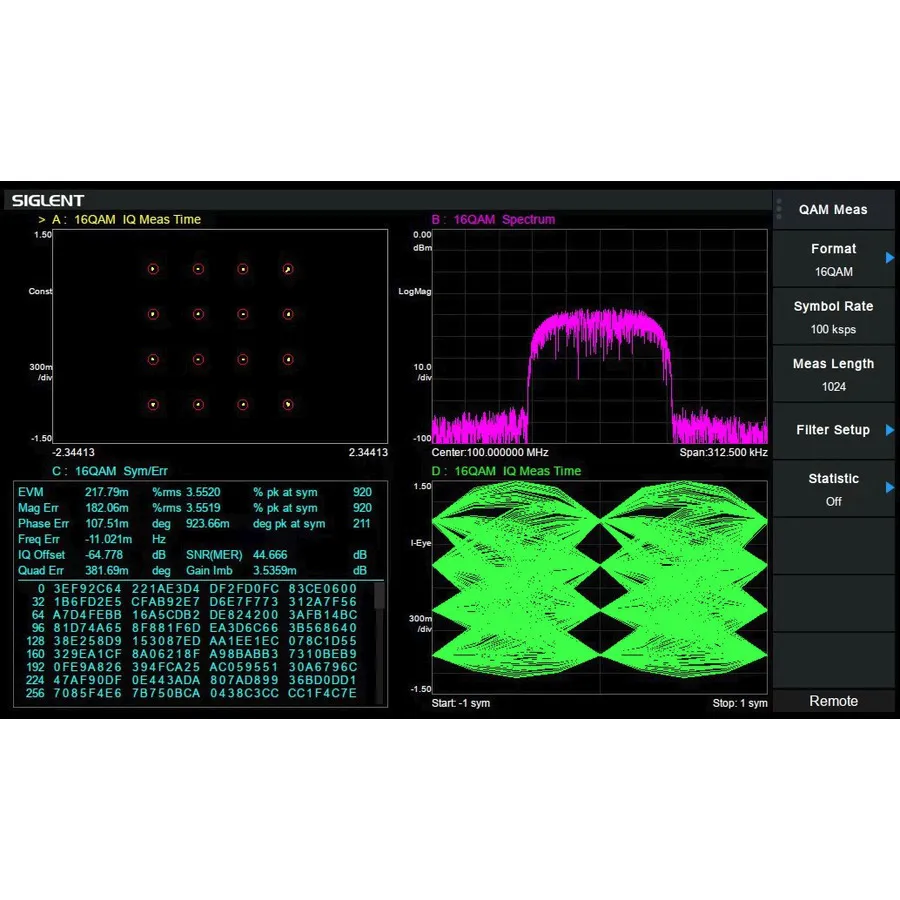 Logiciel d'acquisition de données IQ Siglent SSA5000-IQA