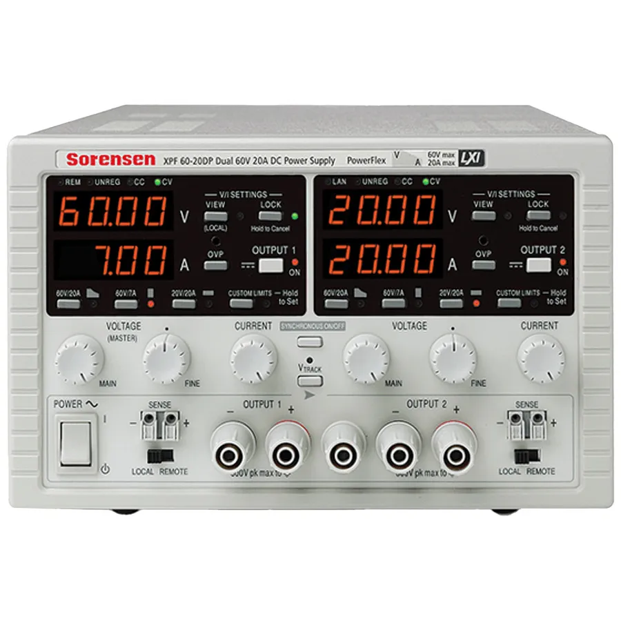 Alimentation électrique à double sortie Sorensen XPF60-20DP