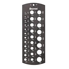 Jauge de foret pour jobbers Starrett 187