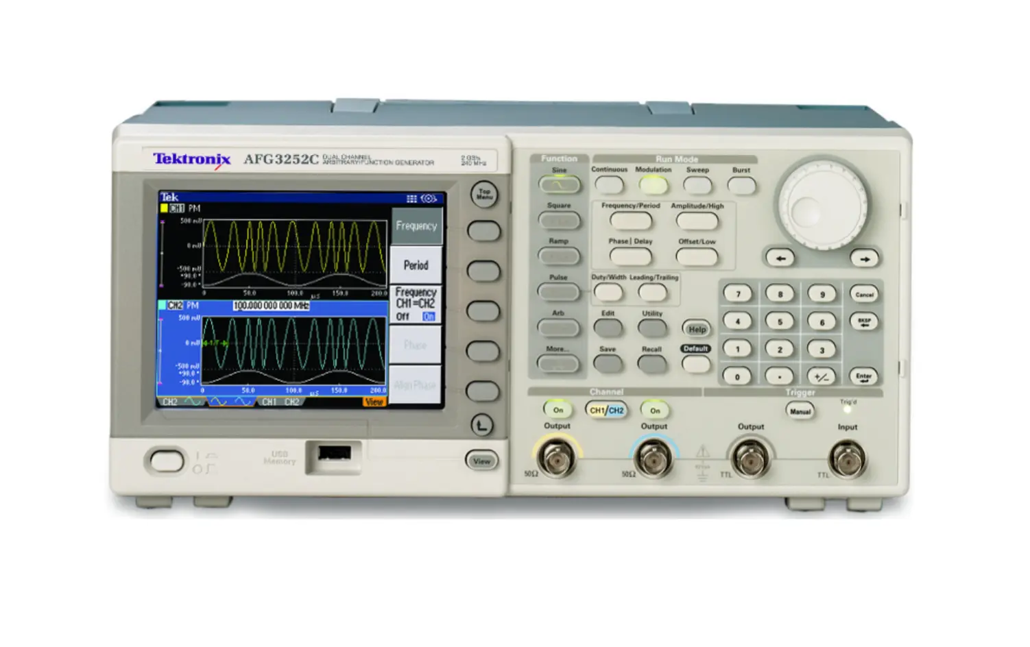 Générateur de forme d'onde arbitraire Tektronix AFG3022C