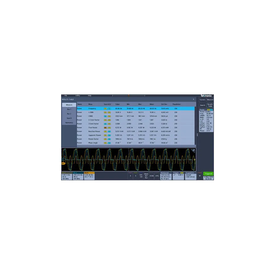 Licence Tektronix SUP3/PWR de mesure et d'analyse de puissance