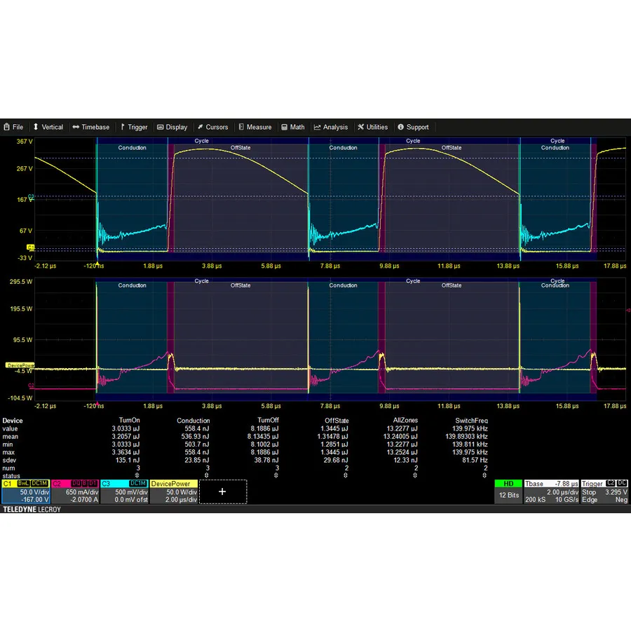 Option d'analyse d'énergie Teledyne LeCroy HDO4K-PWR