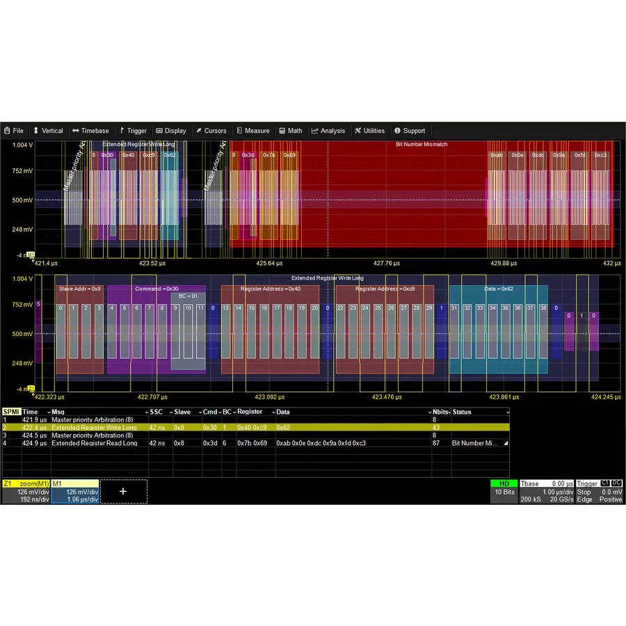 Option de déclenchement et de décodage Teledyne LeCroy HDO4K-SMBUS TD