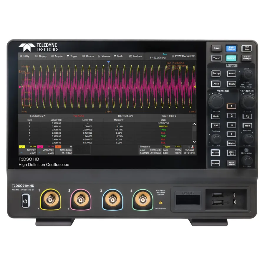 Oscilloscope numérique Teledyne LeCroy T3DSO2104HD