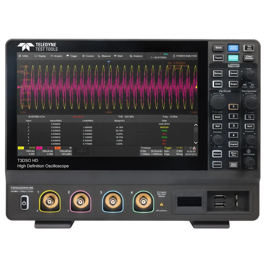 Oscilloscope MSO Teledyne LeCroy T3DSO2204HD-MS