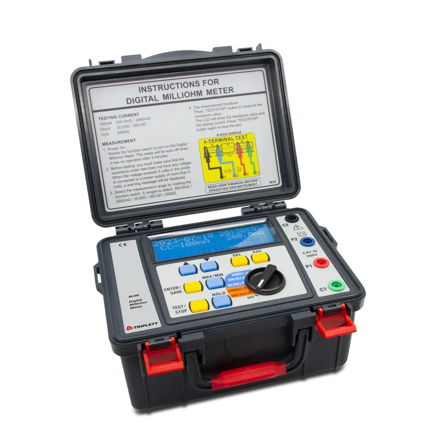 Milliohmmètre alimenté par batterie Triplett ML200