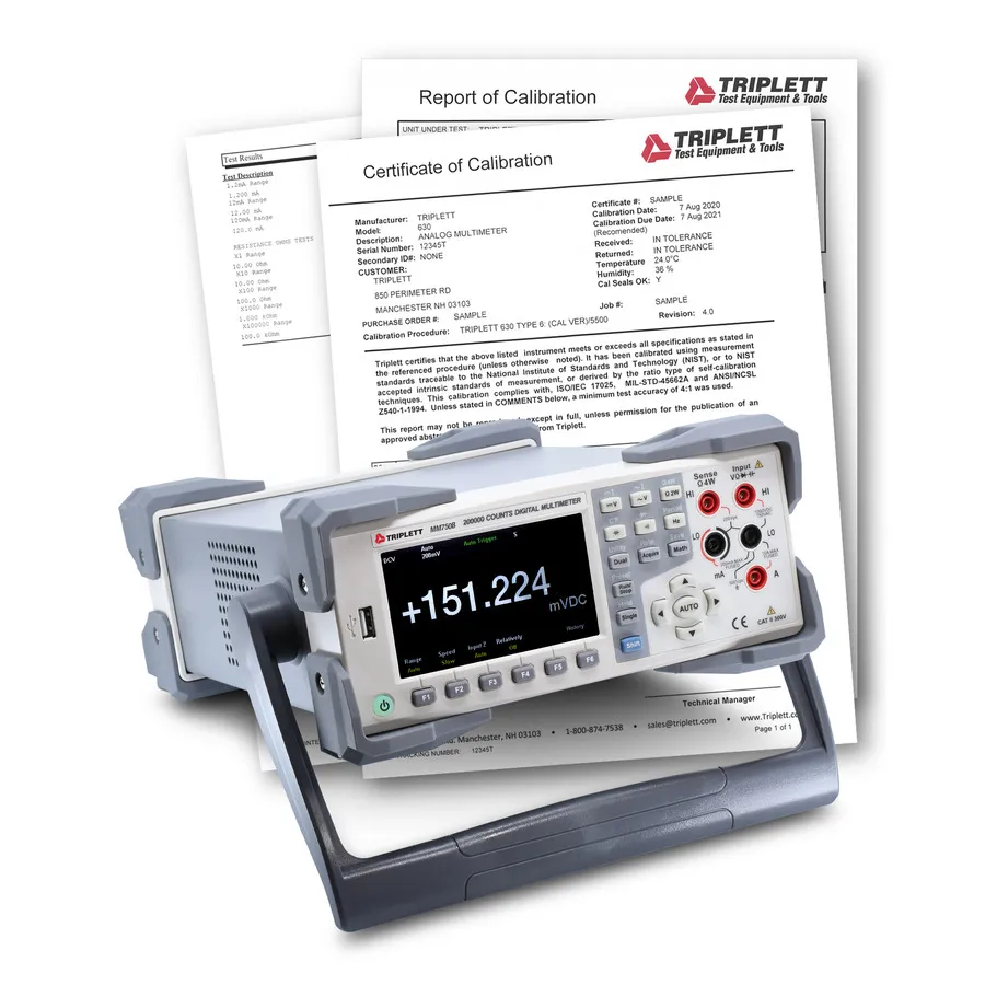 Triplett MM750B-NIST Multimètre numérique
