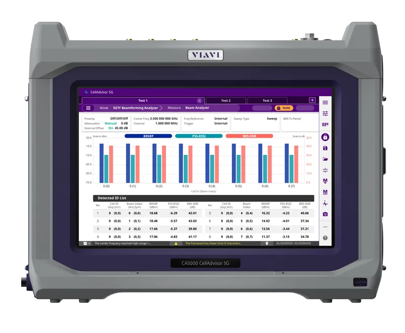 Ensemble Viavi CA5000VB2 CellAdvisor 5G