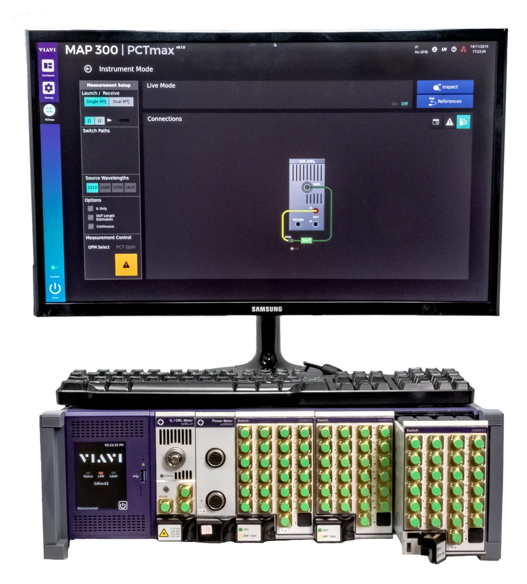 Viavi MORL-A13456 Compteur de test perte d'insertion/retour en mode simple