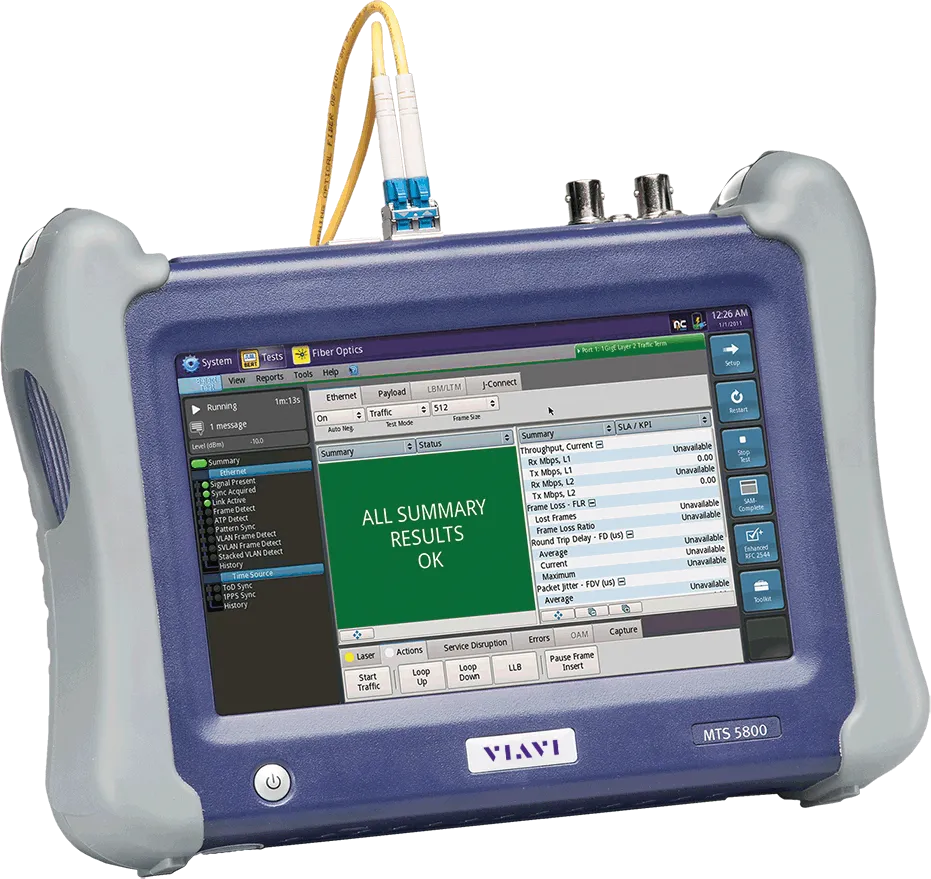 Testeur de réseau 10G Viavi MTS5822P-10G-E-O-S-DP