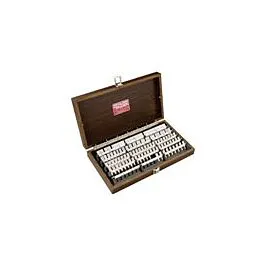 Starrett SS81.A1X Ensemble de 81 cales d'étalonnage en acier carré et accessoires